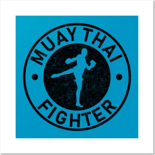 Muay thai fighter Posters and Art